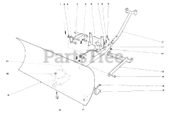 Toro 59043 - Toro 30" Snow Blade (SN: 001000001 - 001999999) (1971)