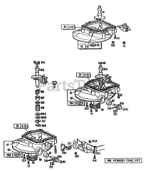 Briggs & Stratton 110702-3167-01 - Briggs & Stratton Vertical Engine (3)Sump Bases,Right Angle Dr