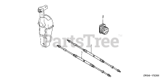 Honda BF130 A2 XA (BZBE) - Honda Marine Engine, Made in Japan (SN: BZBE-1300001 - BZBE-1400000) CABLE (SINGLE)