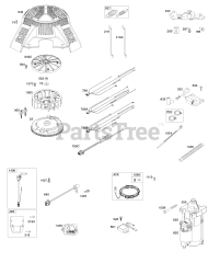 Briggs & Stratton 49R977-0004-G1 - Briggs & Stratton Vertical Engine Flywheel, Controls, Wire Harness, Alternator, Starter