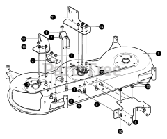 Murray 46562x8A - Murray 46" Lawn Tractor (1997) Pre-painted Blade Housing Assembly