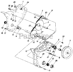 White Outdoor RB-310 (210-031-190) - White Outdoor Roto Boss Tiller (1990)
