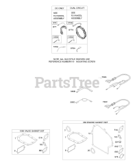 Briggs & Stratton 19F432-1101-E1 - Briggs & Stratton Horizontal Engine ALTERNATORS, WIRES, GASKETS
