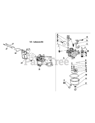 MTD 170-DU - MTD Engine 170-DU Carburetor