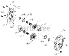 Cub Cadet 551 (190-551-100) - Cub Cadet 45" Snow Thrower Attachment Impeller Gear Box