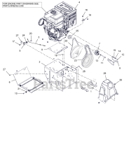 Ariens 926093 (PRO 28) - Ariens Professional 28" Snow Blower, Ariens AX 420cc (SN: 000101 & Above)