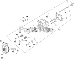 Kohler CV15-41503 - Kohler Command PRO Engine, Basic Version, 15hp, 11.2kW Head/Valve/Breather 4-27-29