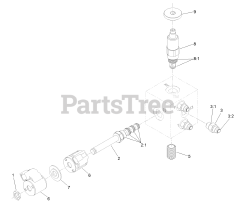 Exmark ARX440GKC24000 - Exmark 24" Stand-On Aerator, Kohler CH440 (SN: 402082300 - 404314158) (2018) Manifold Assembly No. 126-9321