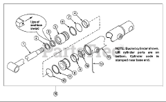Simplicity 1692932 - Simplicity Front End Loader Service Parts - Lift Cylinder (P/N 1718166)