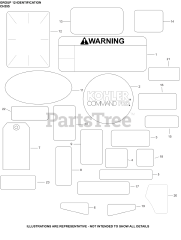 Kohler CH395-1014 - Kohler Command PRO Engine, Basic Version, 9.5hp, 7.1kW 12 Identification
