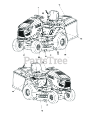 Snapper RPX 102 (2692055-00) - Snapper 102cm Lawn Tractor, 7720 Series Briggs & Stratton