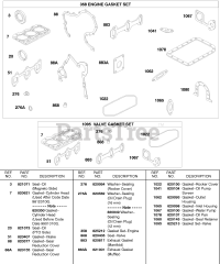 Briggs & Stratton 432447-0376-E2 - Briggs & Stratton Horizontal Engine Engine Gasket Set, Valve Gasket Set