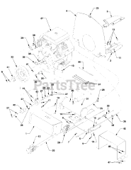 Cub Cadet 5252 (54AE52D-710) - Cub Cadet Compact Tractor Engine and Drive Shaft