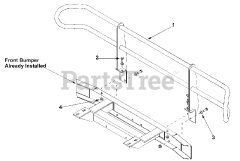 Cub Cadet A104 (39A-104-100) - Cub Cadet Front Brush Guard att2 Brush Guard