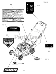 Snapper SPV 22725E (7800838) - Snapper 22" Walk-Behind Mower, 7.25hp