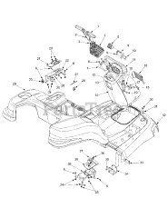White Outdoor Z-165 (53CA1A3G190) - White Outdoor 42" Zero-Turn Mower Body Cover Panels