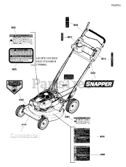 Snapper CP 215520HV (7800849-00) - Snapper 21" Walk-Behind Mower, 5.5hp