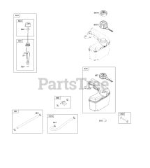 Briggs & Stratton 124Q02-2162-F1 - Briggs & Stratton Vertical Engine Fuel Supply, Lubrication