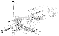 Cub Cadet 1604 (143-580-100) - Cub Cadet Garden Tractor Transmission-Rear Housing &amp; Gear Housing-582-SN