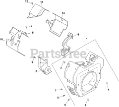 Kohler CH740-0001 - Kohler Command PRO Engine, Basic Version, 25hp, 725cc Blower Housing &amp; Baffles 6-24-203
