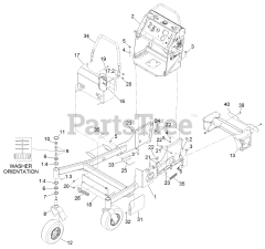 Exmark VTS691CKA48400 - Exmark 48" Vantage S-Series Stand-On Mower, Kawasaki FX691V (SN: 315000000 - 315999999) (2015) Main Frame Assembly