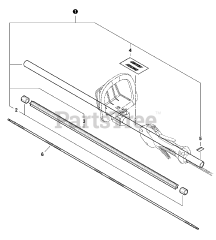 Echo SHC-225 - Echo Shaft Hedge Trimmer (SN: S85411001001 - S85411999999) Main Pipe Assembly