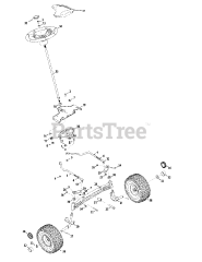 Columbia Q 92 GP (13AQ92GP897) - Columbia 50" Lawn Tractor (2010) Steering Assembly