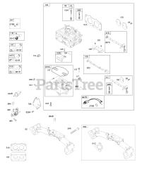 Briggs & Stratton 386777-0122-E1 - Briggs & Stratton Vertical Engine Carburetor, Fuel Supply, Intake Manifold,