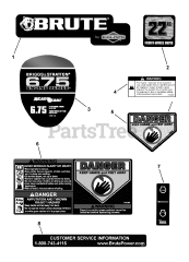 Brute BTXP 22675 HW (7800583) - Brute 22" Walk-Behind Mower (2010)