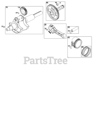 Briggs & Stratton 61E377-0141-J1 - Briggs & Stratton Horizontal Engine Crankshaft Group