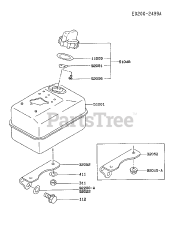 Kawasaki FA076D-ES04 - Kawasaki Engine FUEL-TANK/FUEL-VALVE