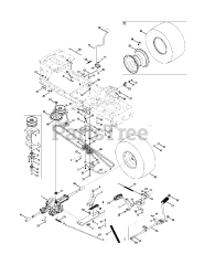 Craftsman 247.288841 (13AJ78SS099) - Craftsman LT2000 Lawn Tractor (2011) (Sears) Transmission Drive Assembly