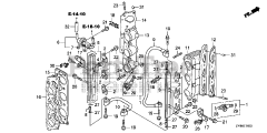 Honda BF175 AK1 XA (BAJJ) - Honda Marine Engine, Made in Japan (SN: BAJJ-1300001 - BAJJ-9999999) FUEL PIPE + INJECTOR