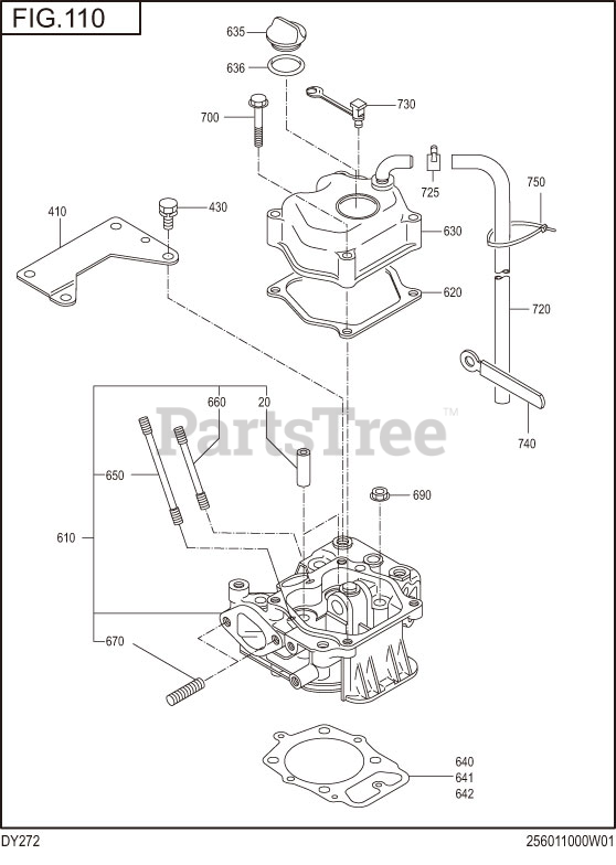 Subaru Robin DY272DD1190 DY27 2