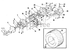 Homelite T-15 (1600115) - Homelite Garden Tractor, 15hp