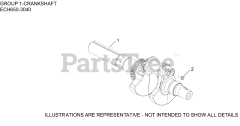 Kohler ECH650-3040 - Kohler Command PRO EFI Engine, Basic Version, 21hp, 15.7kW 01 CrankShaft