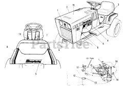 Simplicity 5212.5 G (1691446) - Simplicity 42" Lawn Tractor, 12.5hp