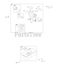 Briggs & Stratton 9K902-0100-E1 - Briggs & Stratton Vertical Engine Carburetor, Fuel Supply