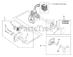 Homelite B 25 C (UT-20768) - Homelite String Trimmer Muffler - Air Cleaner