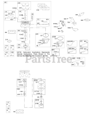 Briggs & Stratton 40H777-2135-G5 - Briggs & Stratton Vertical Engine Carburetor, Fuel Supply