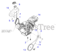 MTD 31AS2S1E795 - MTD Pro Snow Thrower (2016) Engine Drive