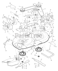 Murray 405020x51A - Murray 40" Lawn Tractor (2007) Mower Housing
