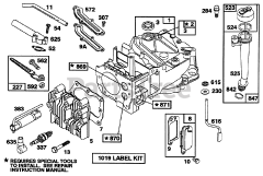 Toro 20433 - Toro Walk-Behind Mower (SN: 039000001 - 039999999) (1993) Engine Briggs  Stratton Model 122702-3171-01