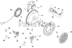 Kohler CH15-44503 - Kohler Command PRO Single Engine, Basic Version, 15hp, 11.2kW Ignition/Electrical 5-27-284