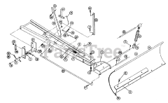 Toro 6-1111 - Toro 42" Dozer Blade (1968) Dozer Blade Bd-4264