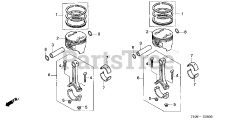Honda H5518 NA2/D (TZAC) - Honda Multi-Purpose Tractor, Made in Japan (SN: TZAC-3500001 - TZAC-3599999) PISTON