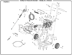 Homelite UT-80522 G - Homelite Pressure Washer Figure A