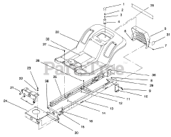 Toro 71196 (16-44 HXL) - Toro Lawn Tractor (SN: 069000001 - 069999999) (1996)