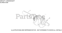 Kohler ECH650-3039 - Kohler Command PRO EFI Engine, Basic Version, 21hp, 15.7kW 01 CrankShaft