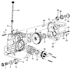 Cub Cadet 1712 (145-782-100) - Cub Cadet Garden Tractor Transm-Rear Housing &amp; Adapt Housing-SN 720000 Up
